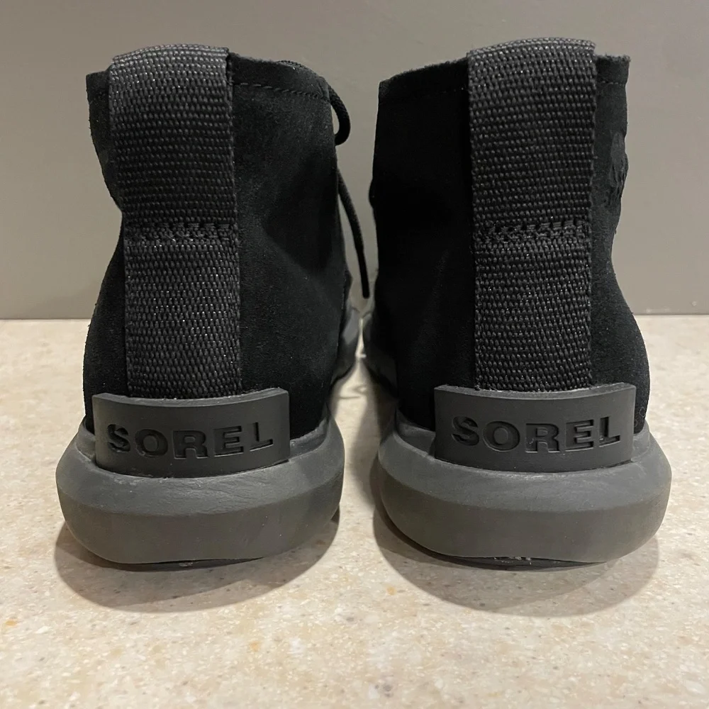 SOREL Women's Explorer II Drift Waterproof Boot Black Suede Chukka Everyday